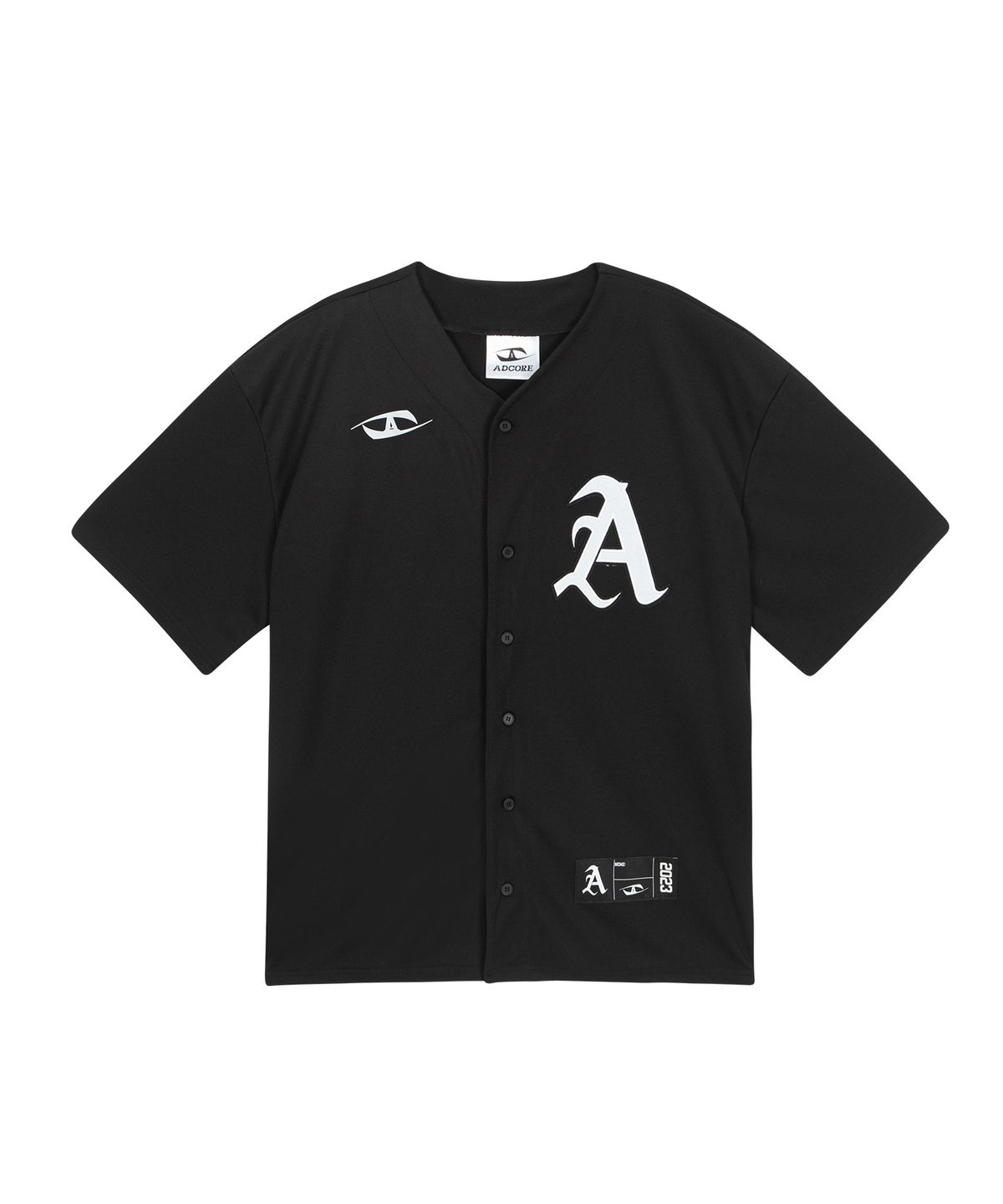 어드코어(ADCORE) A PATCH BASEBALL JERSEY(Black)