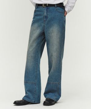 리필드 라인 데님팬츠 [러스티블루]