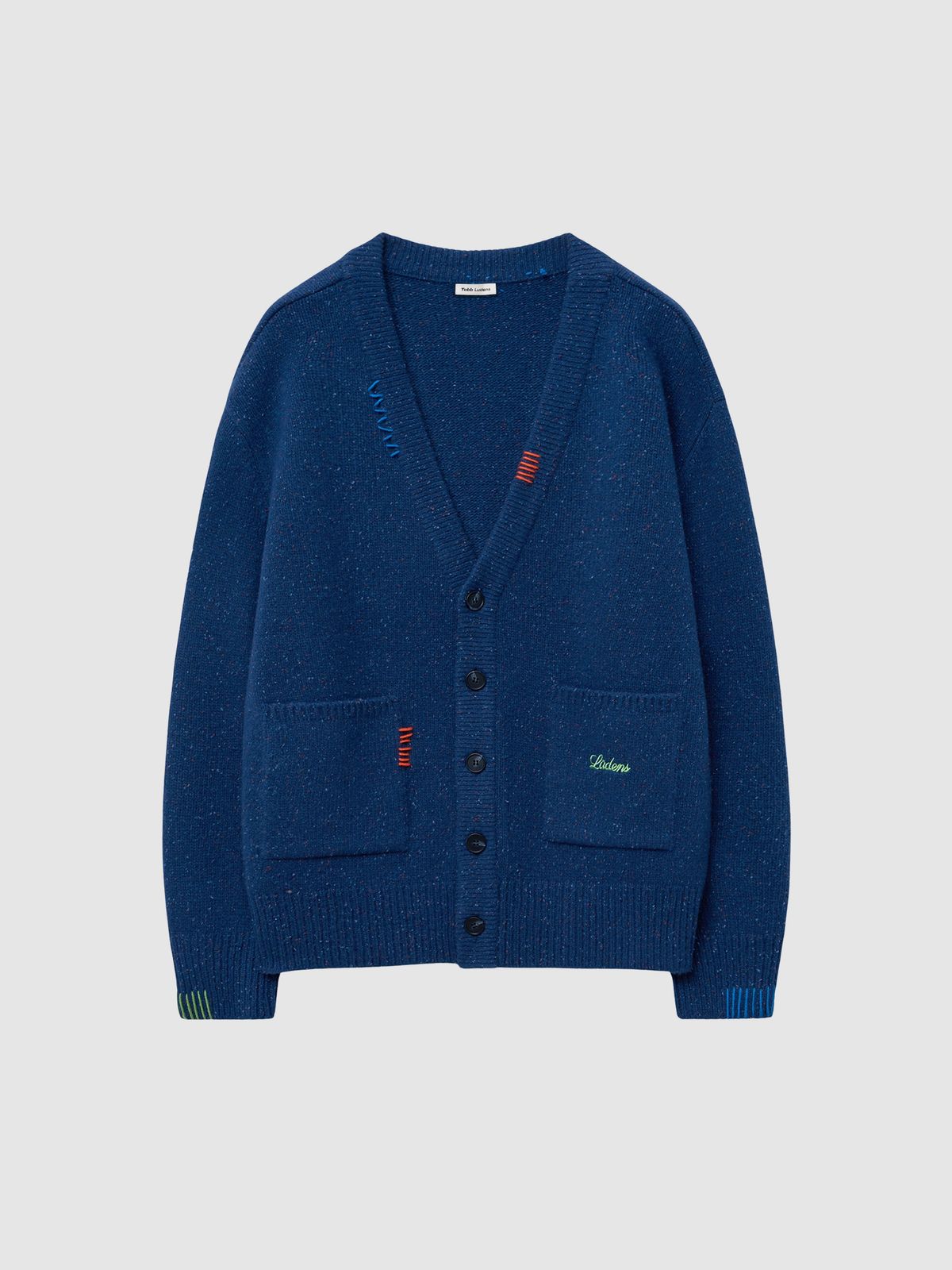 탭루덴스(TABBLUDENS) Stitch Point Oversized Cardigan_Blue
