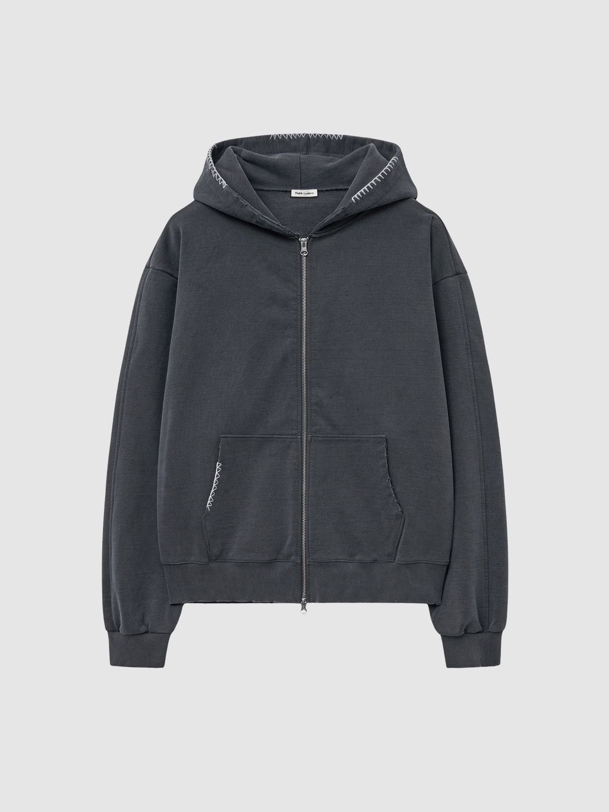 탭루덴스(TABBLUDENS) Vintage Stitch Zip-Up Hoodie