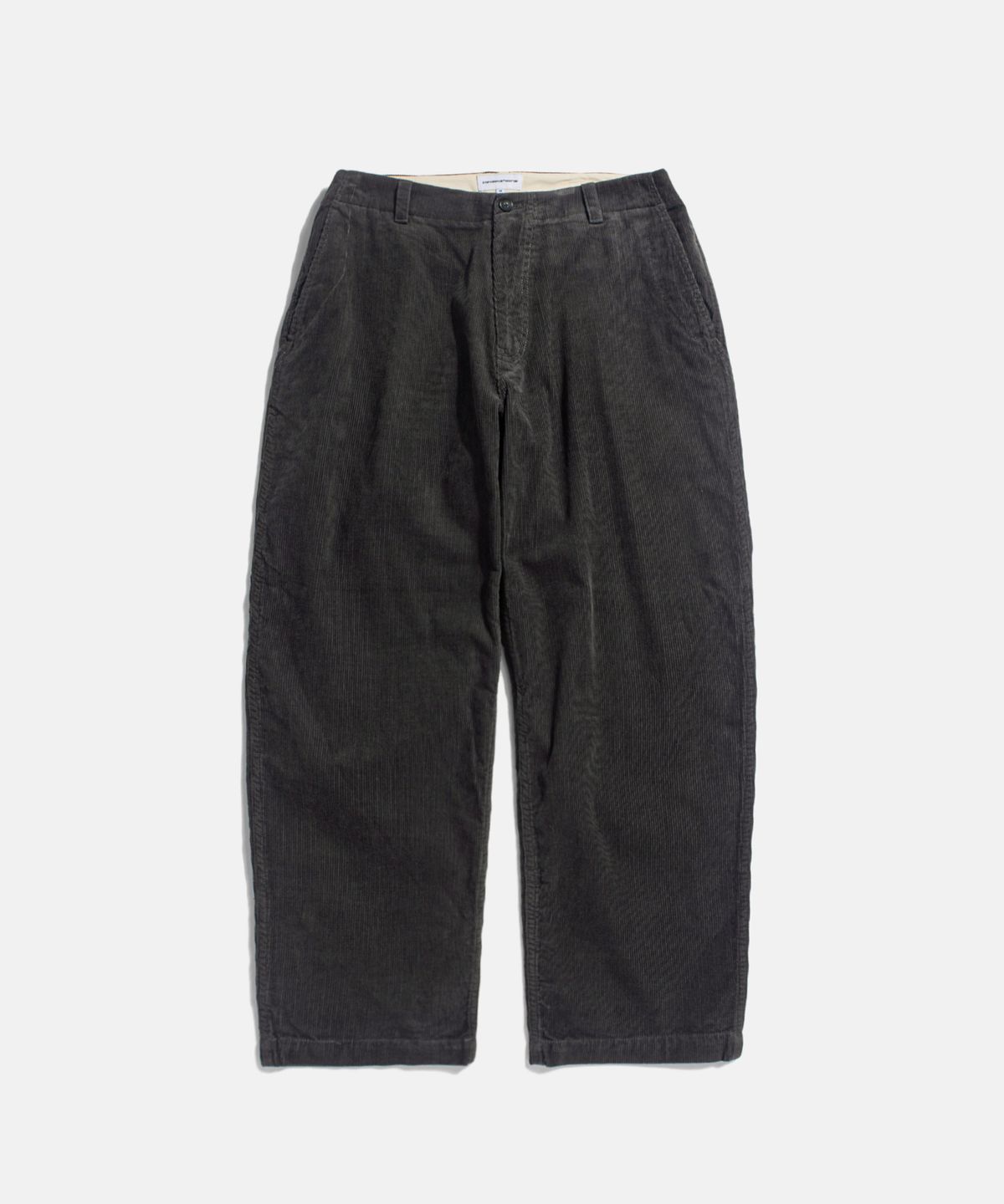 에스피오나지(ESPIONAGE) Corduroy Officer Pants Dark Charcoal