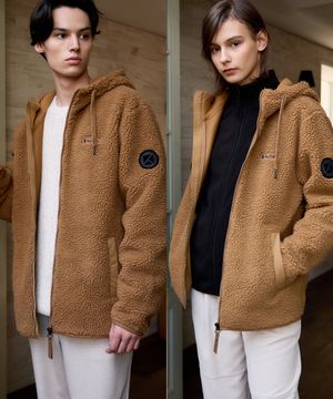 윈드프루프 쉘파 플리스 브라운