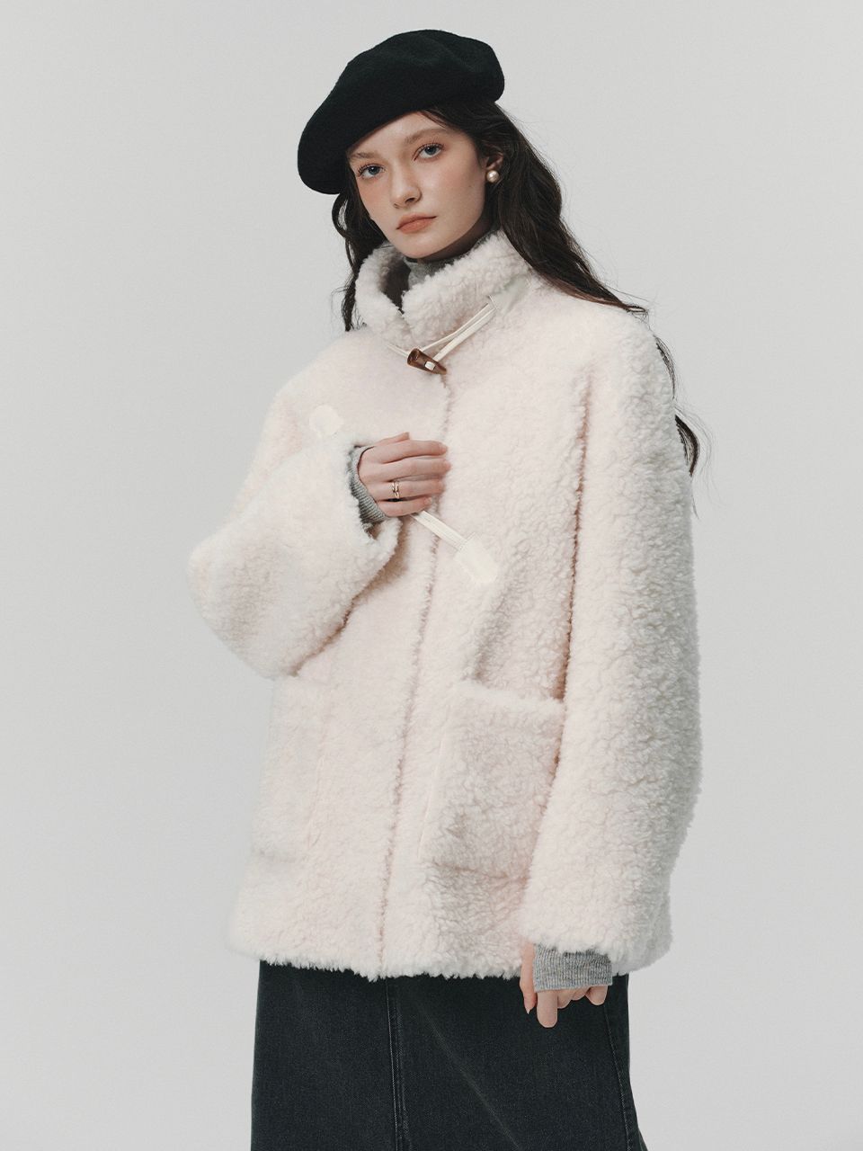Lenina ♥ BABY OVER wool coat/追跡付 MUSINSA | LENINA BABY OVER wool coat_WHITE