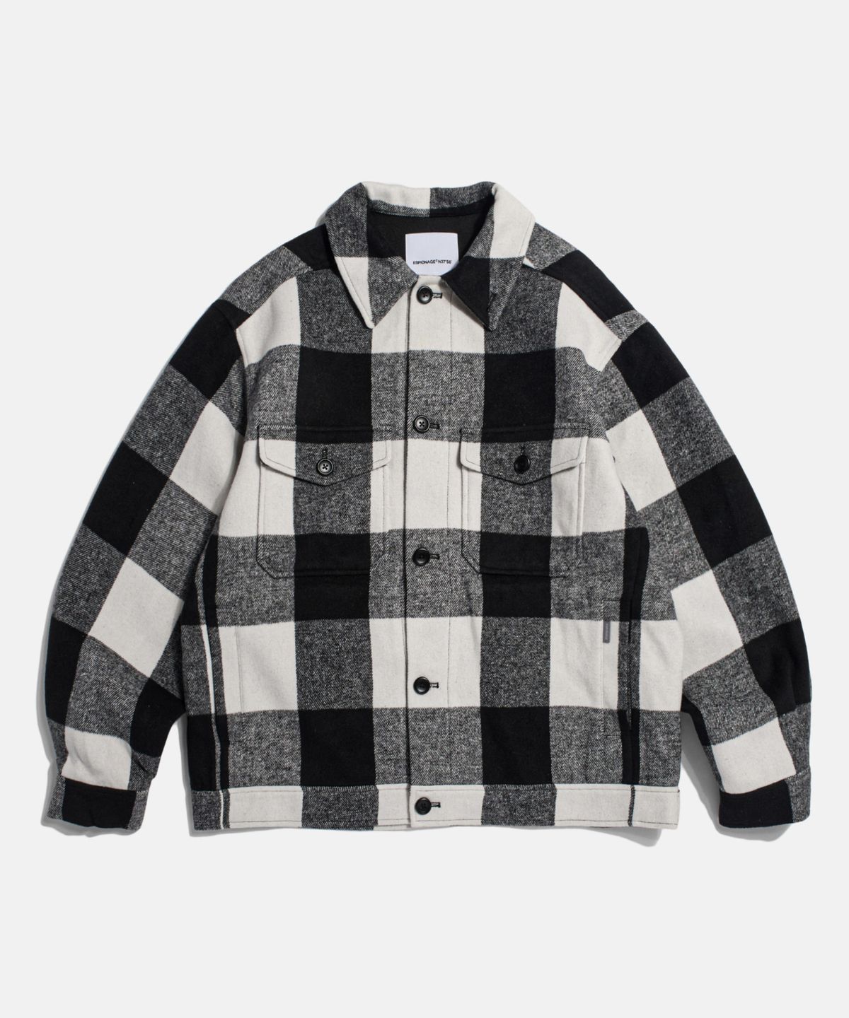 에스피오나지(ESPIONAGE) Buffalo Plaid Lumber Jacket White