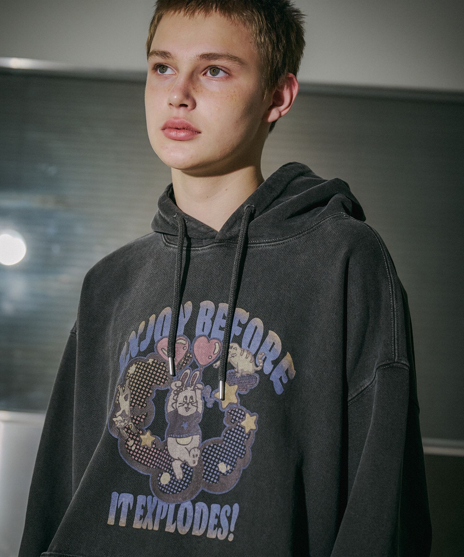 パーカー・フーディ CPGN STUDIO EXPLORE BUNNY Pigment Hoodie 5MM246 Psycho Bunny Hoodie - Zing Apparel