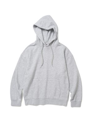 기모 오버핏 후드 스웻 셔츠 [M/GREY]
