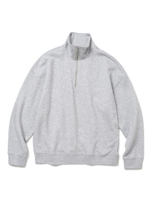 기모 오버핏 하프집업 스웻 셔츠 [M/GREY]