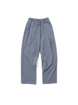 기모 원턱 와이드 스웻 팬츠 [ASH BLUE]