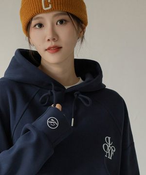 더베이직 프렌치 로고 후드 티셔츠_43TS1923