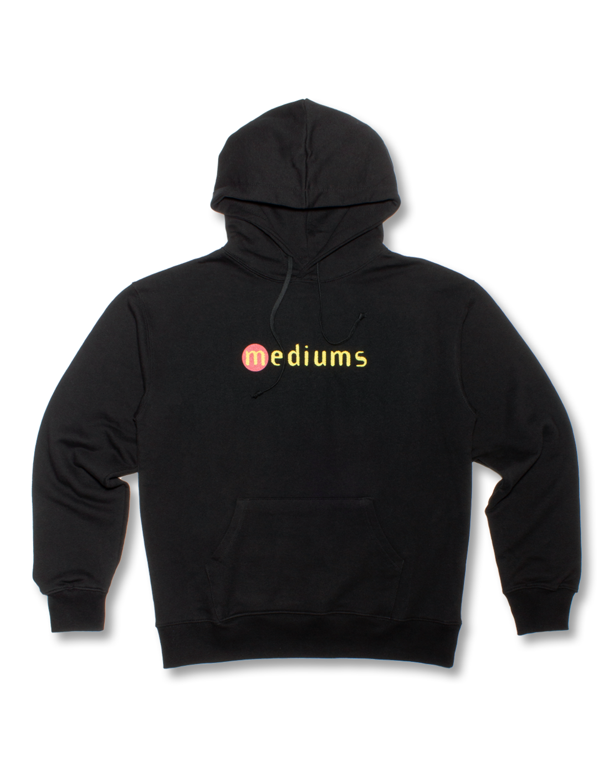 미디엄스(MEDIUMS) Pablo Honey Hoodie - Black (파블로 허니 후드티 - 블랙)