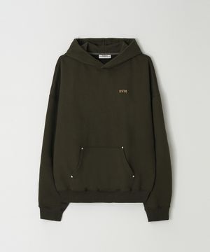 [빅사이즈]웨스턴 오버핏 헤비 스웻 후드티 카키