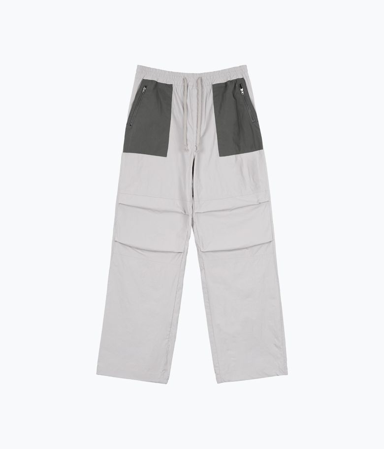 parachute pants ash grey