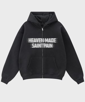 SP 섀도우 오버핏 후드 집업 블랙