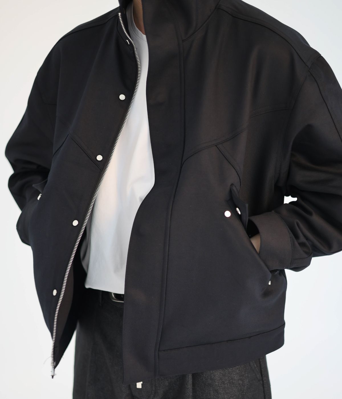 벨릭스(BELIX) essential high neck jacket black