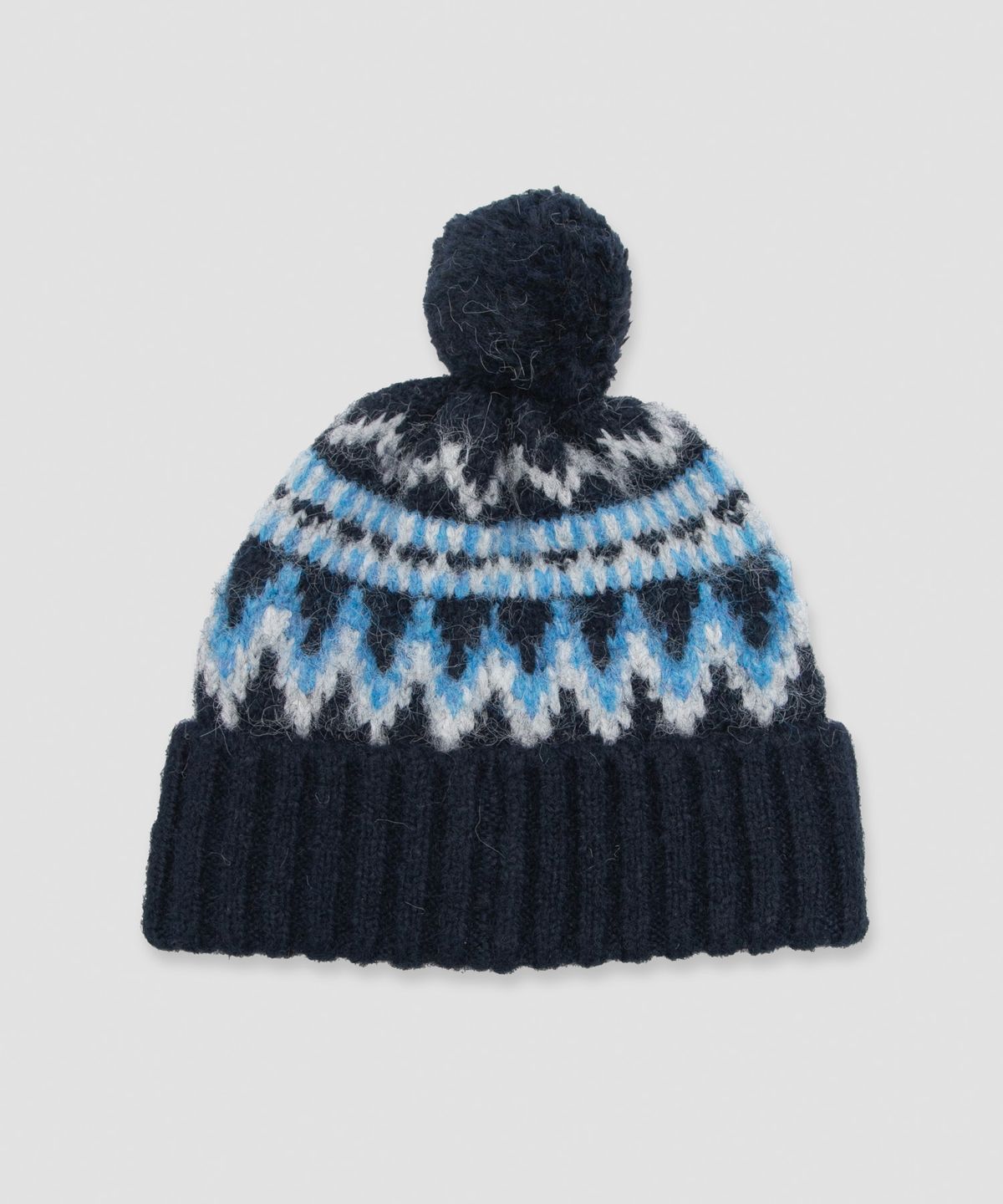 로라로라(ROLAROLA) POMPOM KNIT BEANIE NAVY