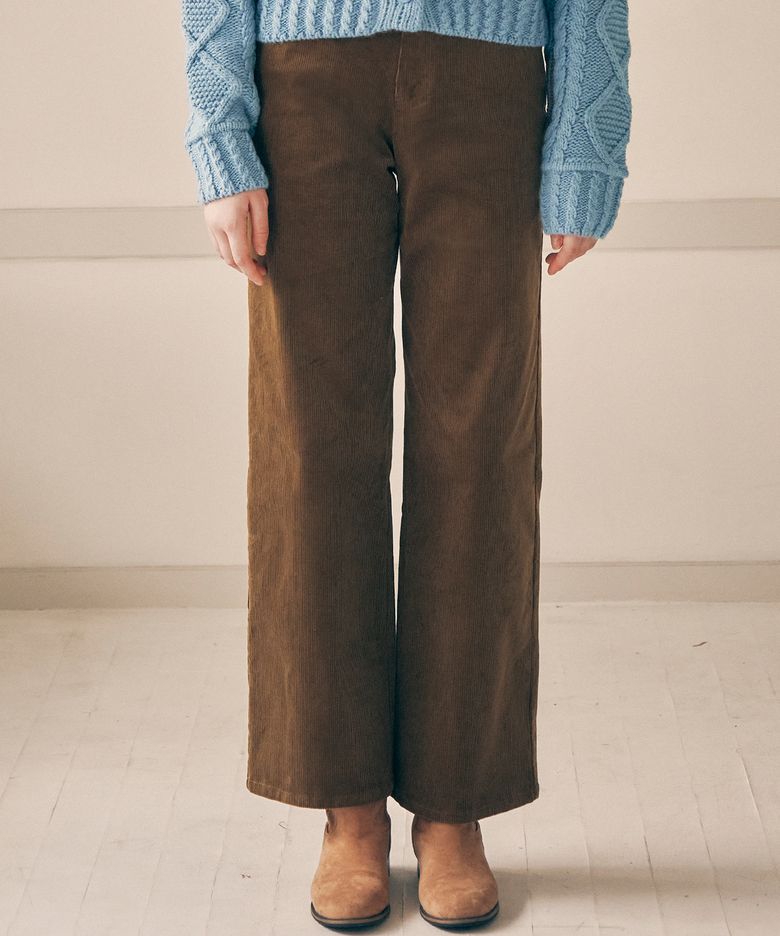 [장원영 Pick] BASIC CORDUROY PANTS KHAKI