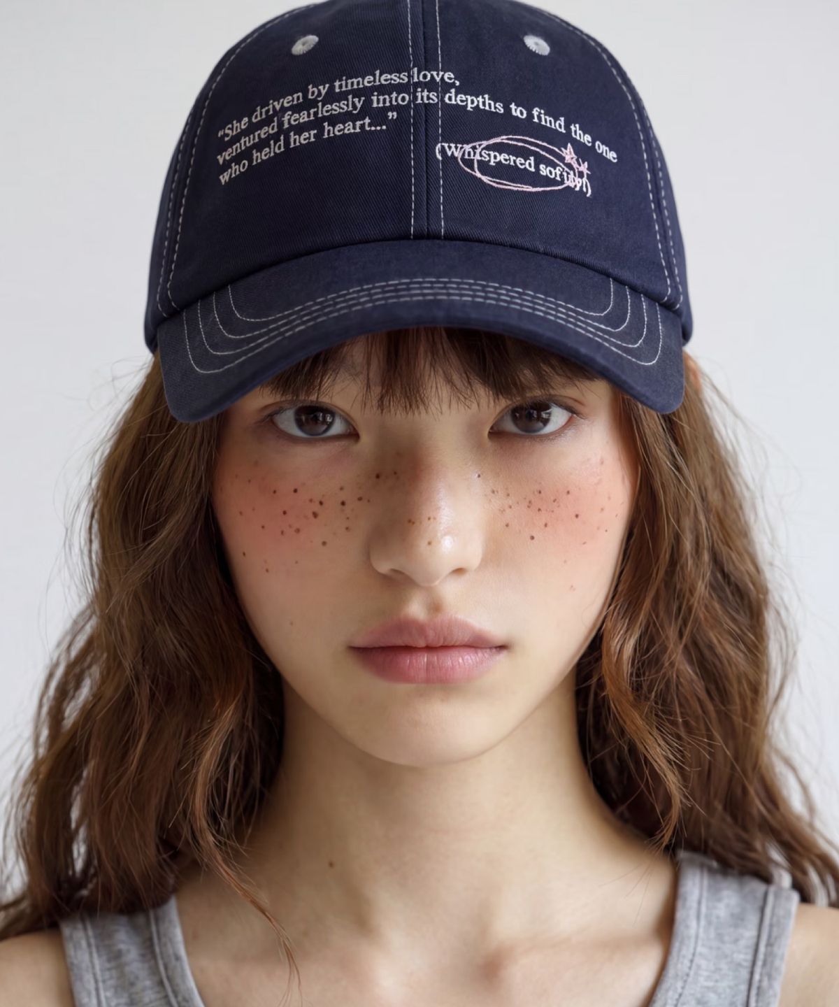 키시닝(KISYNING) Timeless Love Ball Cap (Navy)