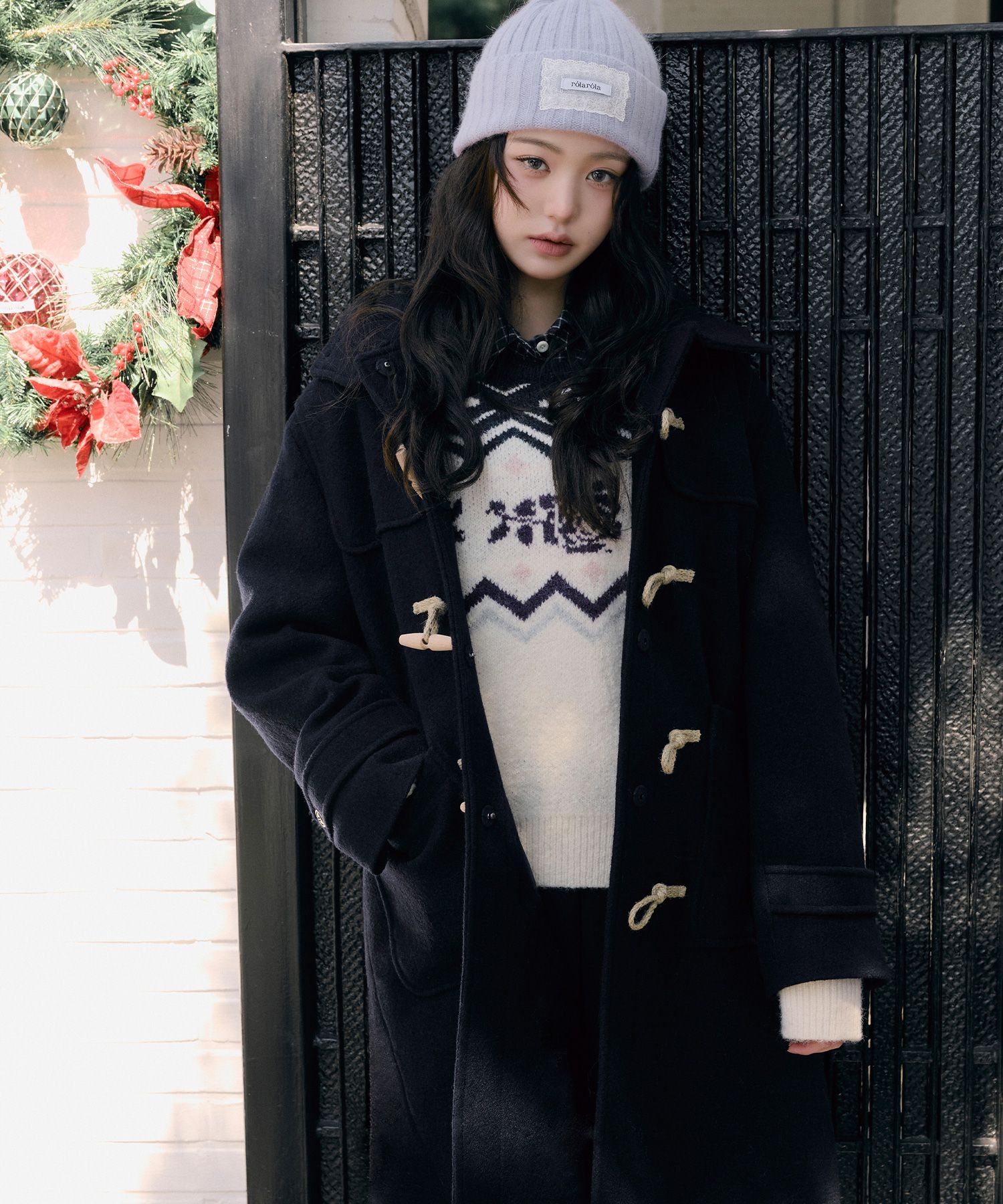rolarola★大人気★HOOD DUFFLE LONG COAT MUSINSA | ROLAROLA HOOD DUFFLE LONG COAT GRAY