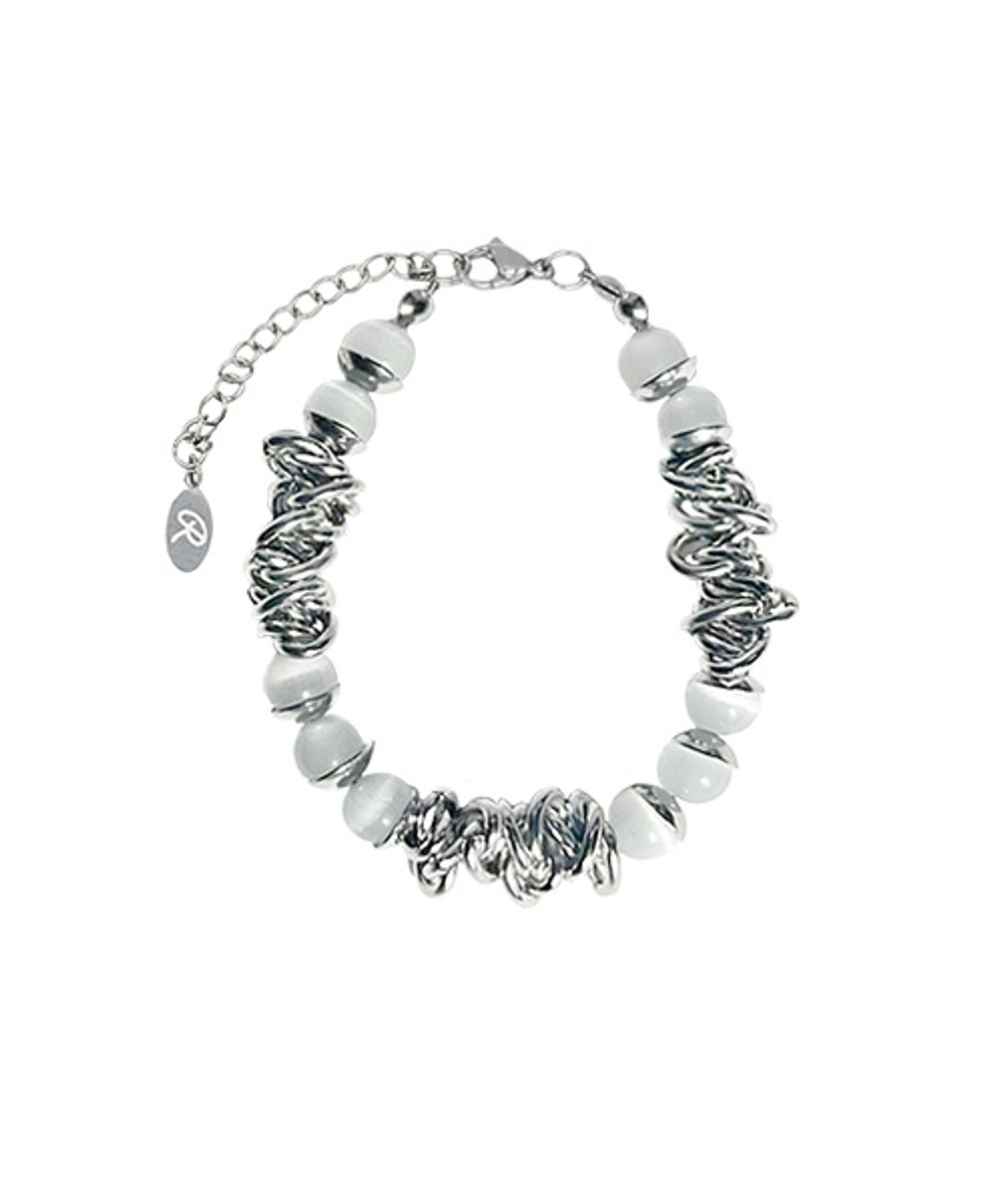 랜덤오프(RANDOMOFF) Gray gemstone twist Bracelet