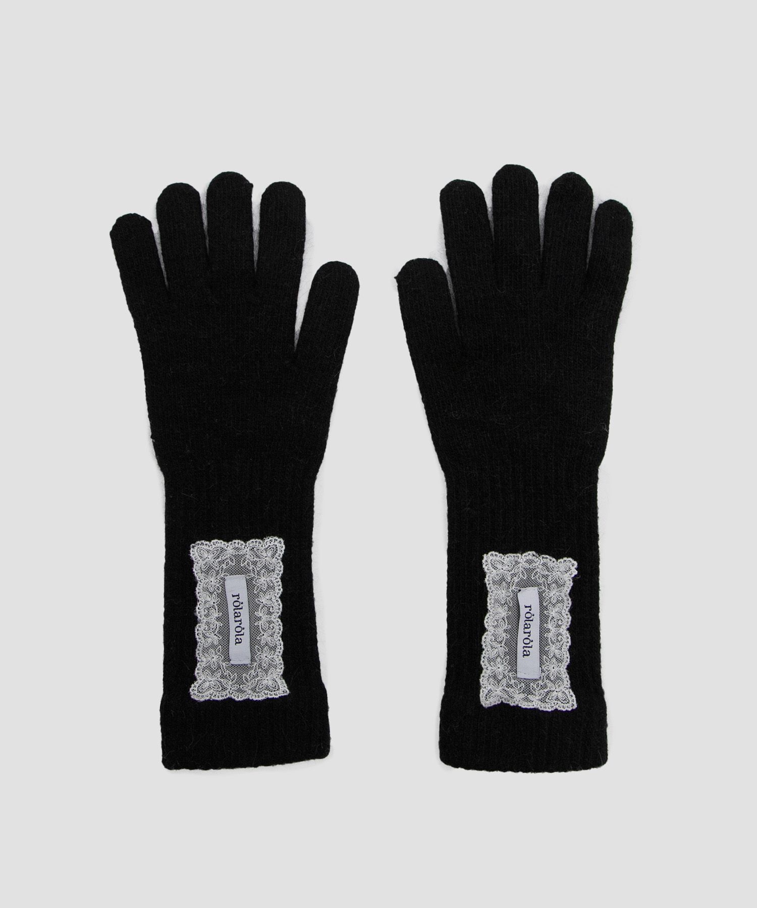 ROLAROLA★大人気★LACE LABEL ANGORA GLOVES MUSINSA | ROLAROLA LACE LABEL ANGORA GLOVES BLACK