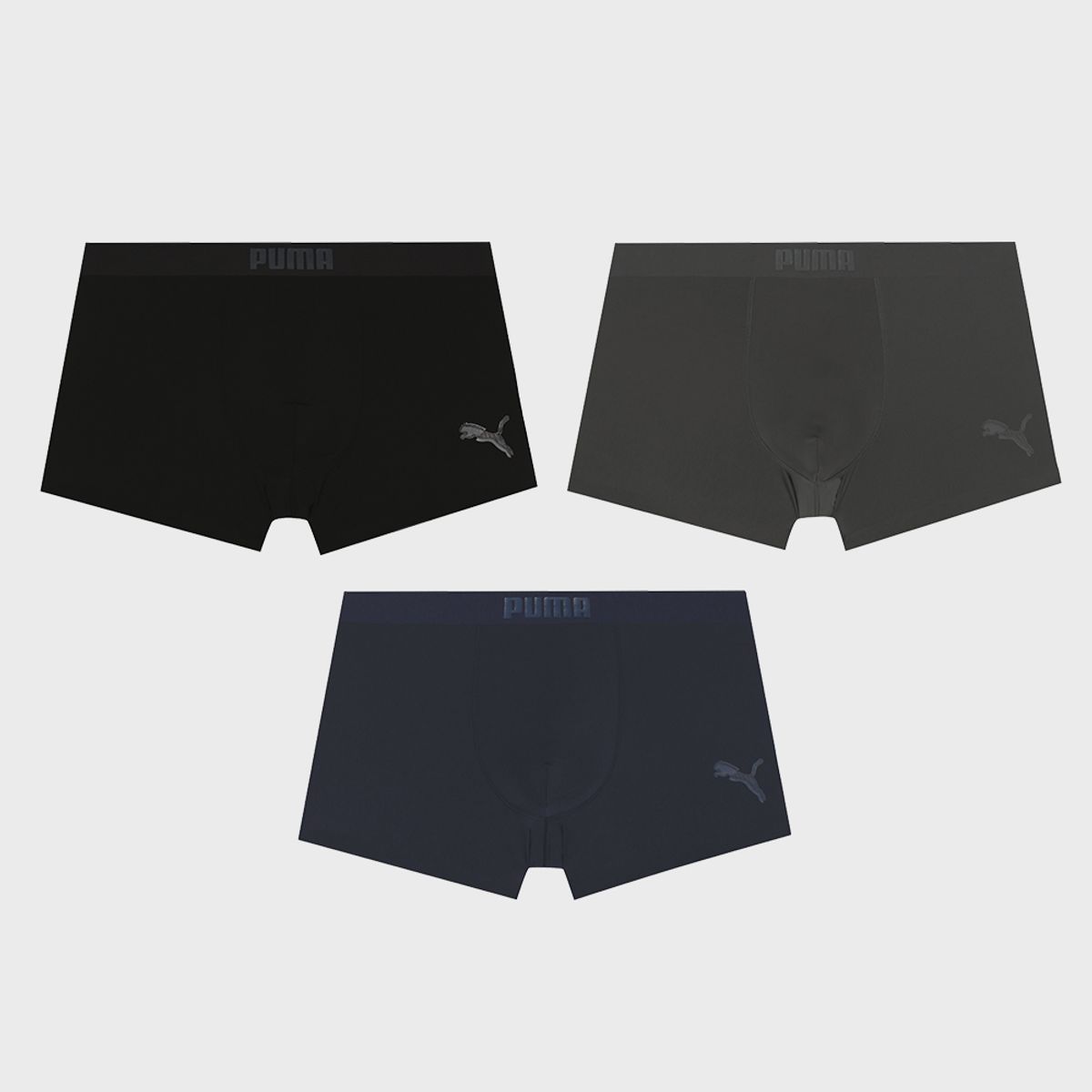 푸마 바디웨어(PUMA BODYWEAR) 모노톤 퓨징 드로즈 3PACK