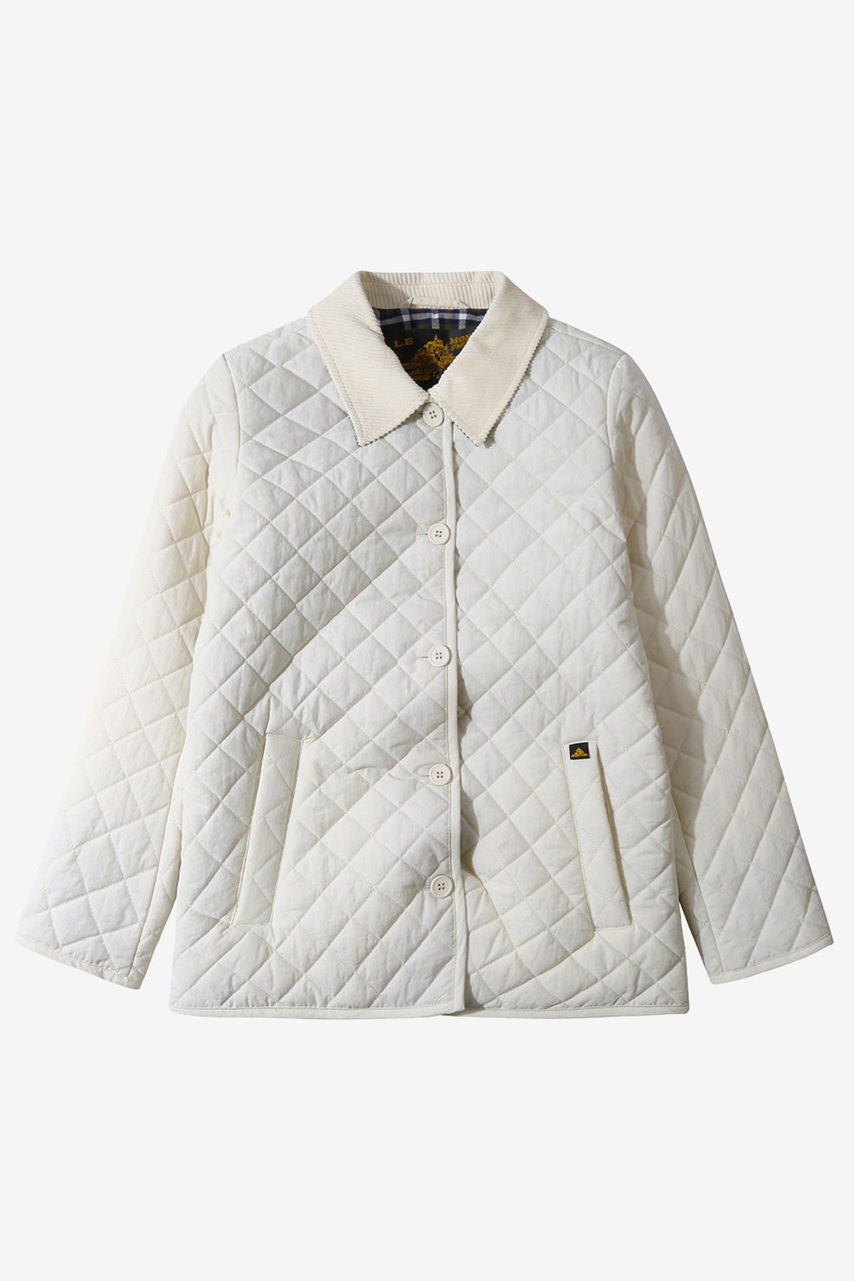르몽생미셸(LE MONT ST MICHEL) Women Padded Classic Jacket_Ivory