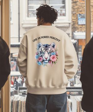 OHPxHARMONIA b화이트타이거 기모 맨투맨