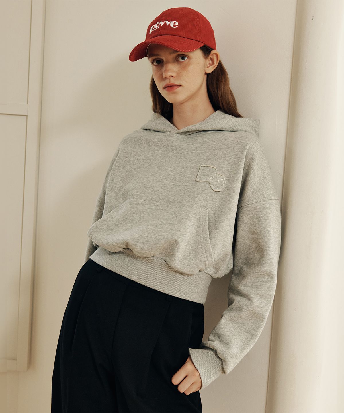 뢰브(ROVVE) Cloud Touch Hoodie (Melange Gray)
