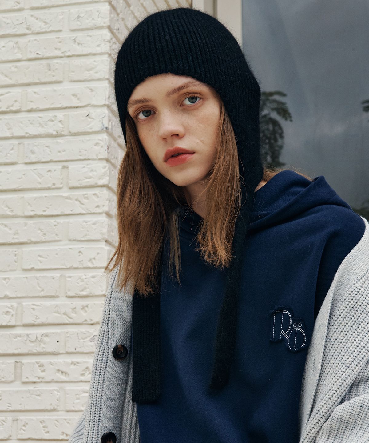 뢰브(ROVVE) Cloud Touch Hoodie (Navy)