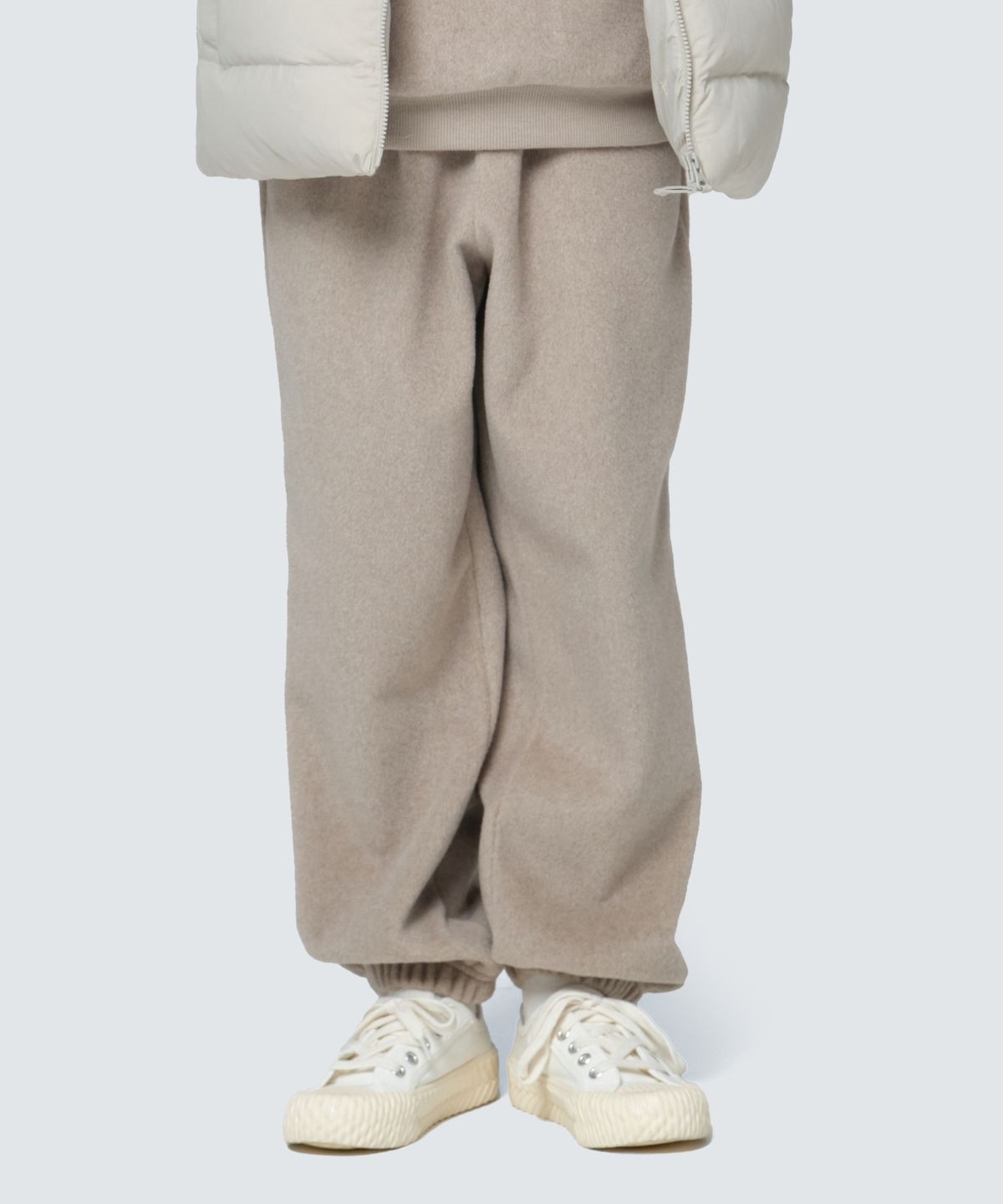 스노우피크 어패럴 키즈(SNOWPEAK APPAREL KIDS) 키즈 웜 플리스 조거 팬츠 (S24WKFFP81) Beige