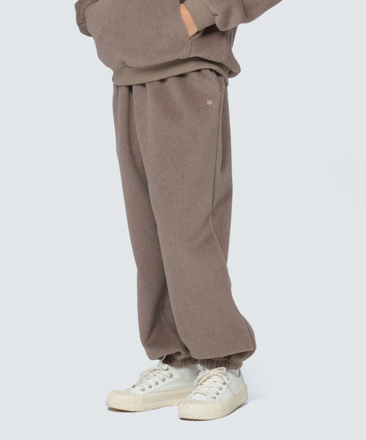 스노우피크 어패럴 키즈(SNOWPEAK APPAREL KIDS) 키즈 웜 플리스 조거 팬츠 (S24WKFFP81) Brown