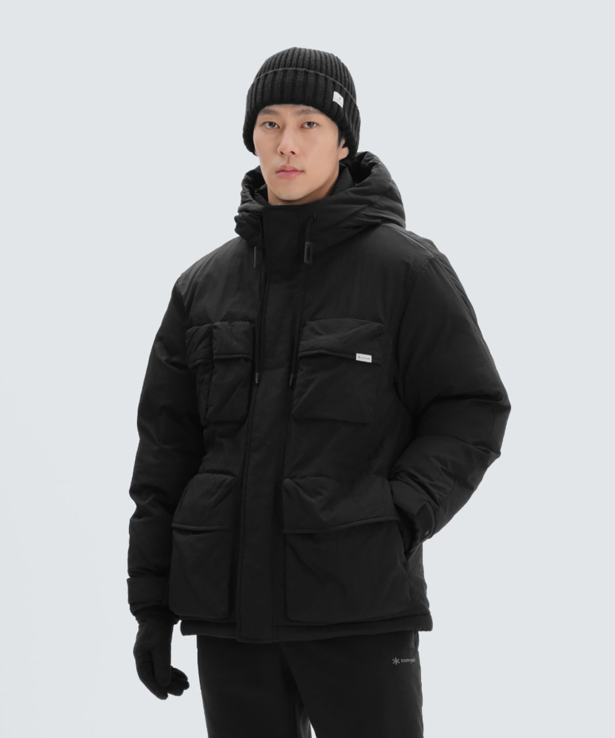 스노우피크 어패럴(SNOWPEAK APPAREL) 랜드 후드 헤비 다운 자켓 (S24WMTDJ30) Black