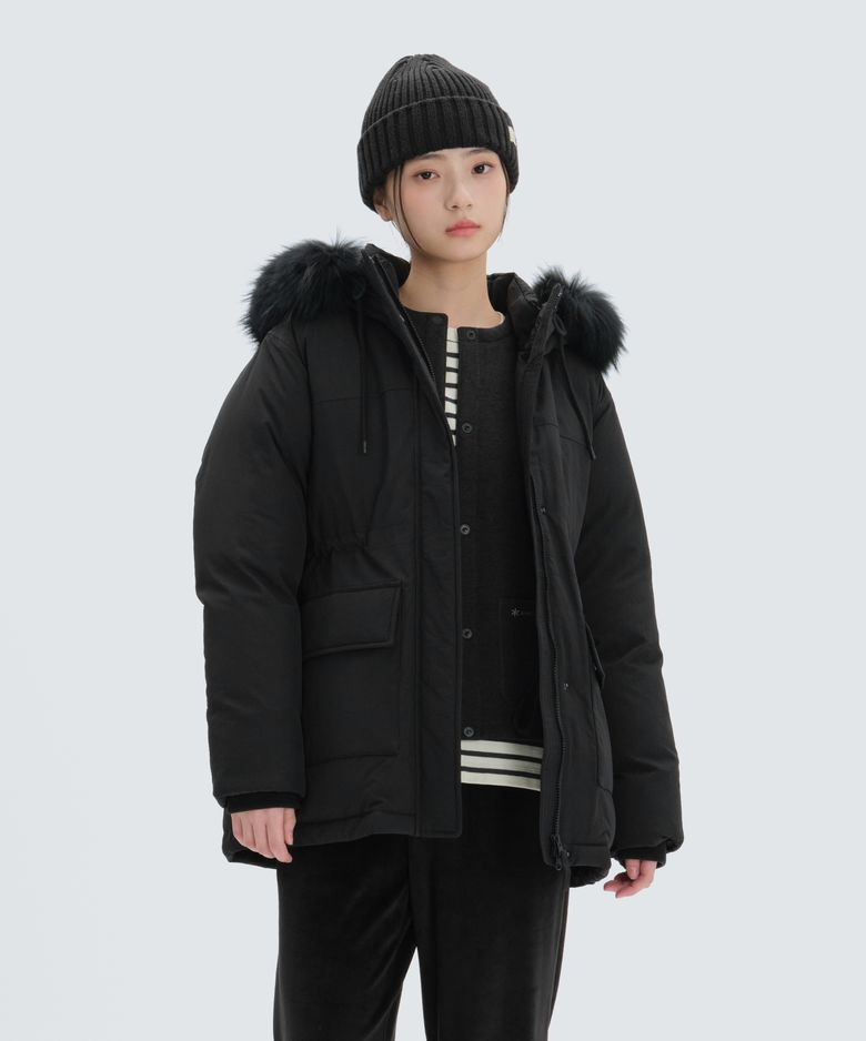 랜드 여성 후드 헤비 다운 자켓 (S24WWTDJ31) Black