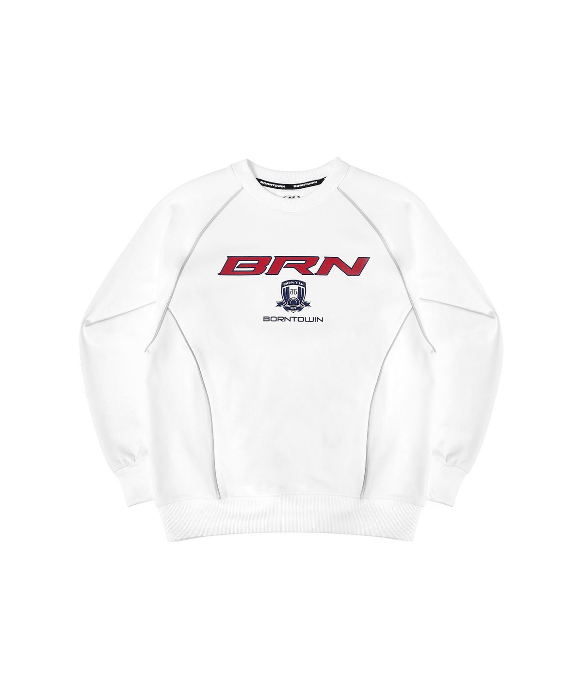 본투윈(BORN TO WIN) BRN SILVER LINE JERSEY SWEATSHIRTS [IVORY]