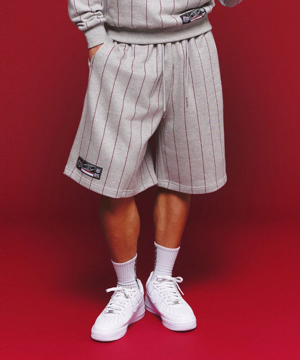 본투윈(BORN TO WIN) BORNTOWIN X KT WIZ HOODIE [MELANGE GREY]