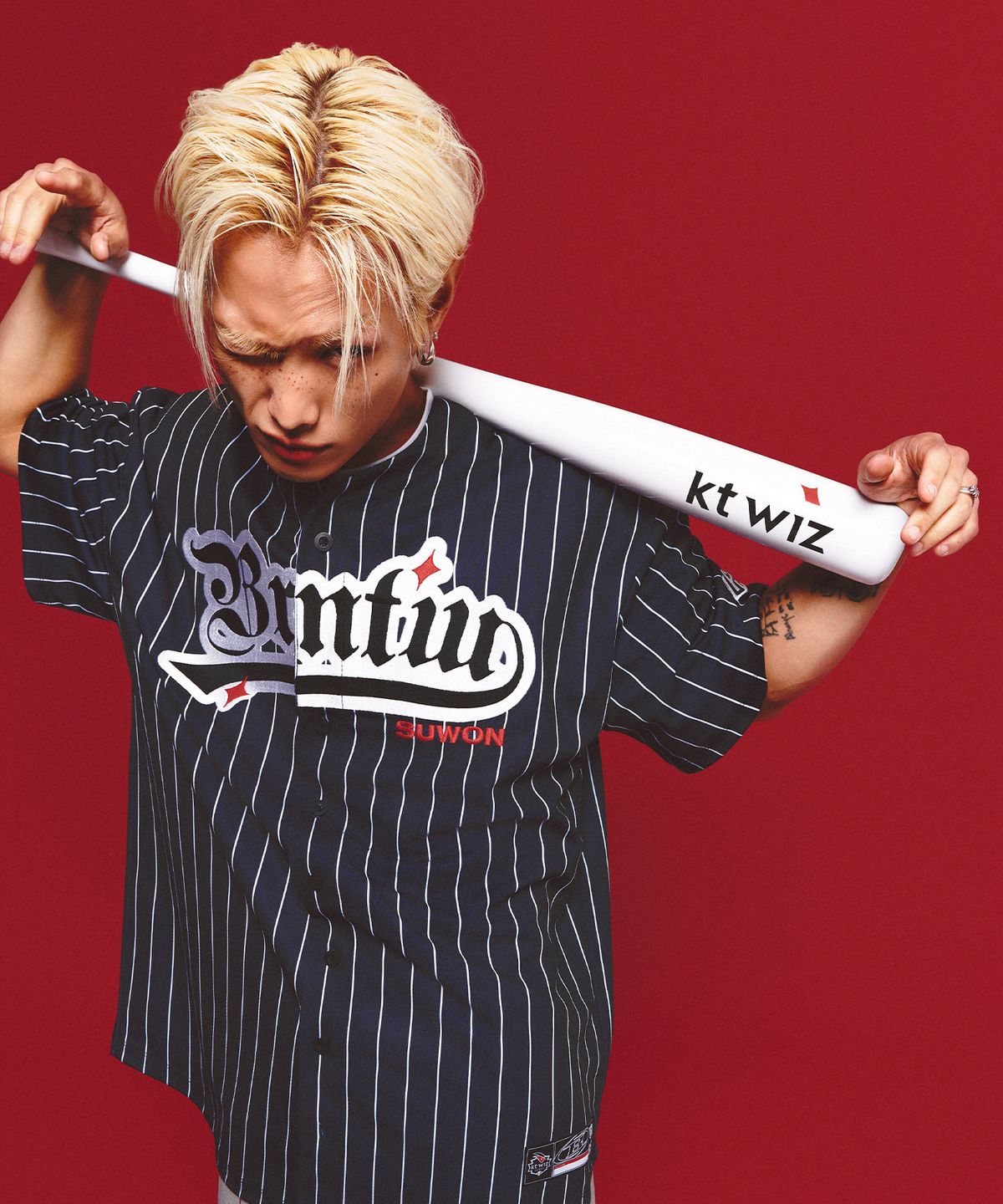 본투윈(BORN TO WIN) BORNTOWIN X KT WIZ JERSEY TOP [BLACK]