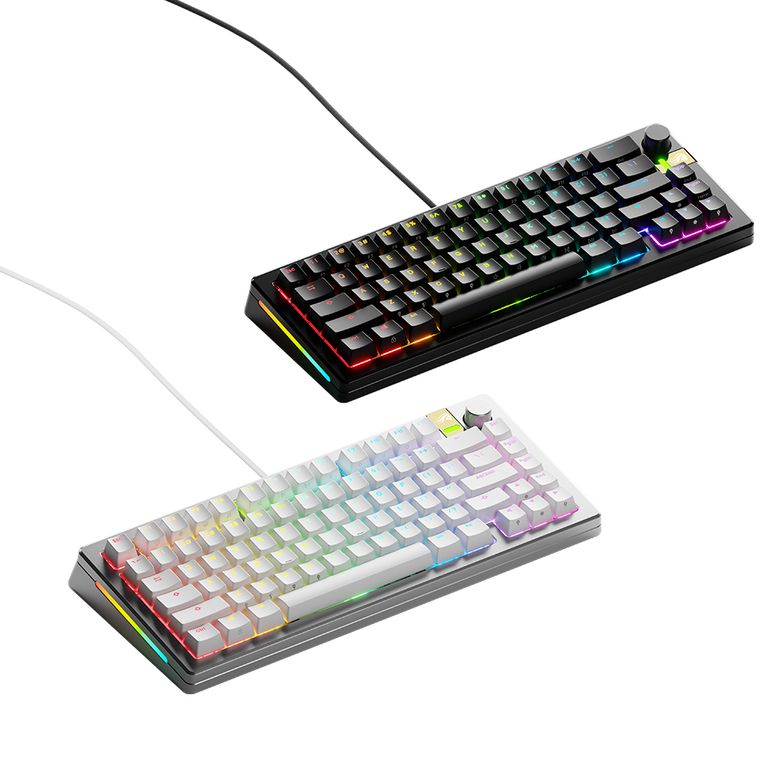 글로리어스 GMMK3 PRO HE 75% Prebuilt 래피드 트리거 키보드(블랙/실버)