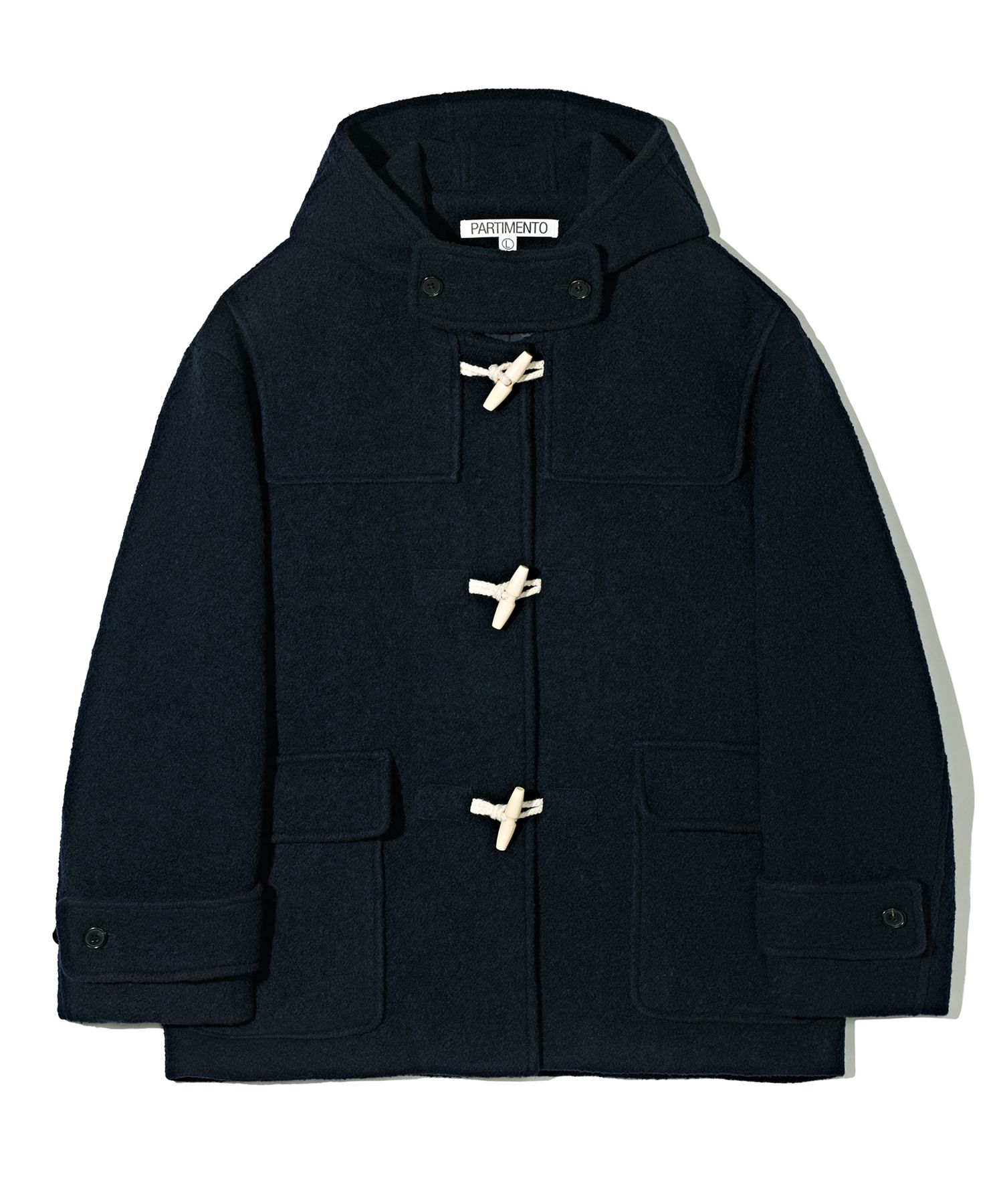ダッフルコート PARTIMENTO 100% Curly Wool Convoy Duffle Coat 4MM035 MUSINSA | PARTIMENTO 100% Curly Wool Convoy Duffle Coat Navy