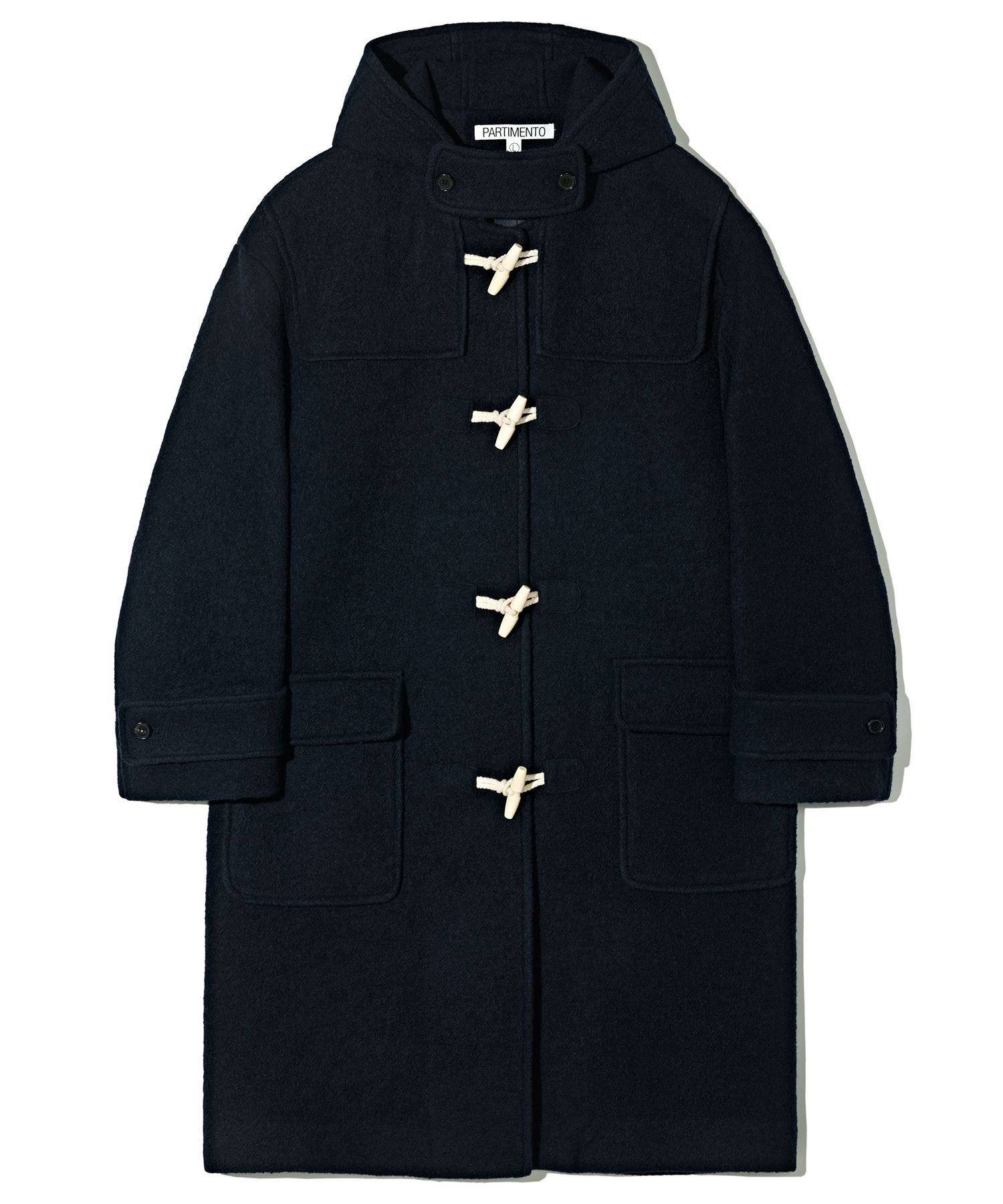 ダッフルコート PARTIMENTO 100% Curly Wool Half Coat 4MM025 MUSINSA | PARTIMENTO 100% curly wool half coat navy