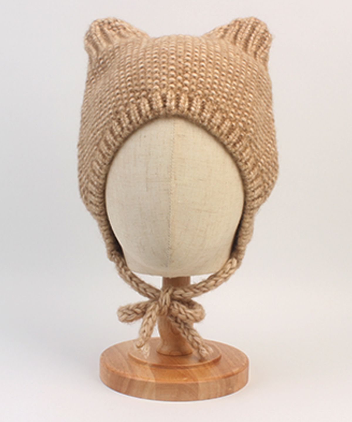 유니버셜 케미스트리(UNIVERSAL CHEMISTRY) Cat Knit Beige Balaclava 바라클라바