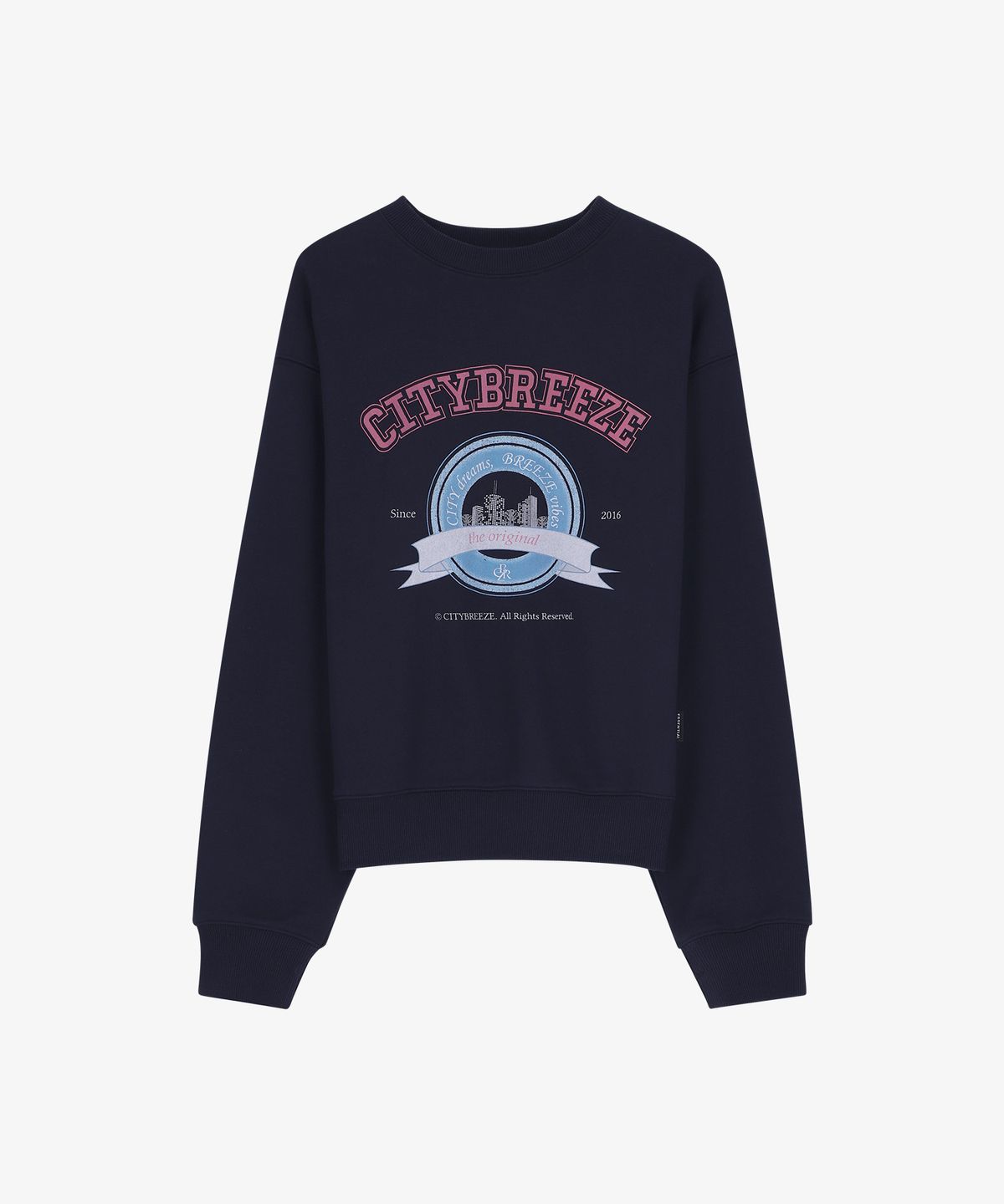 시티브리즈(CITYBREEZE) 에센셜 시티 아치 그래픽 스웨트 셔츠_NAVY