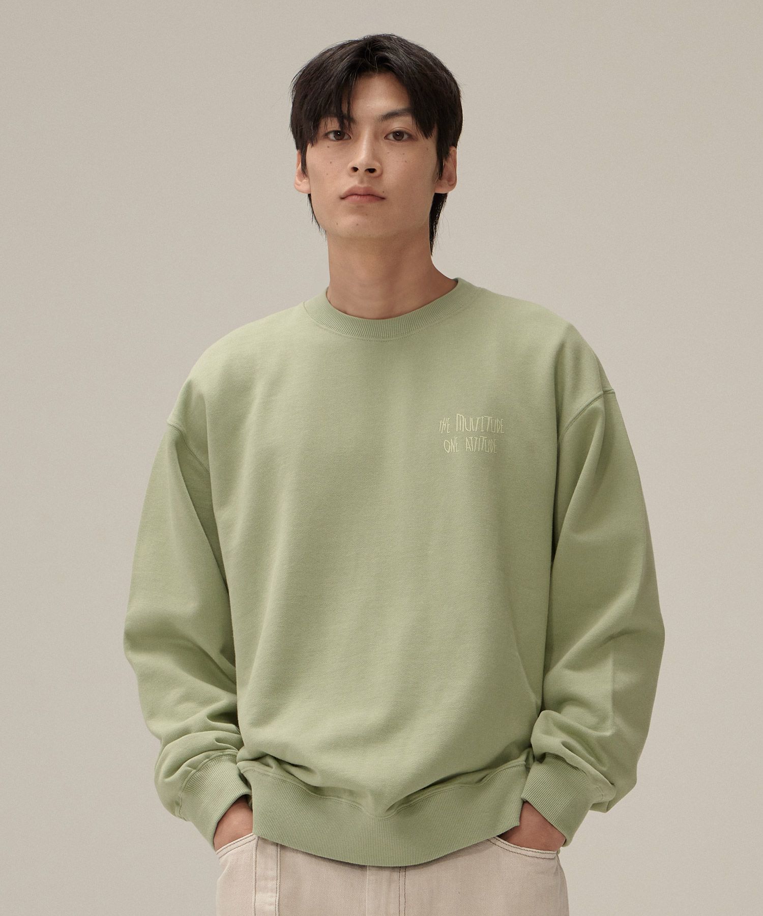 スウェット・トレーナー COVERNAT Sketch Man to Man Sage Green Grundens G Trout LS Tech T-Shirt - Men's - Als.com