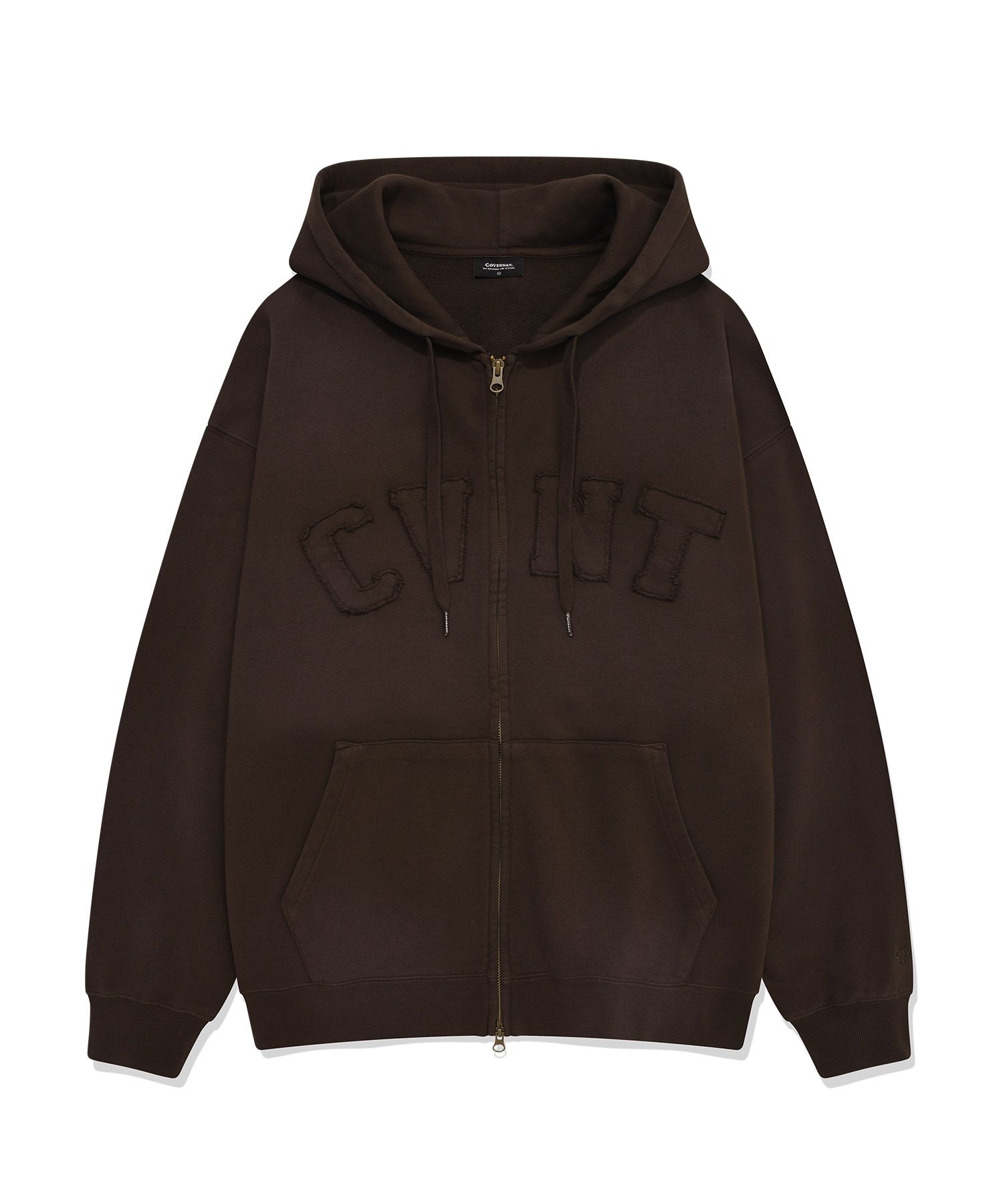 MUSINSA | COVERNAT CVNT Dying Overfit Hoodie Zip-up Brown