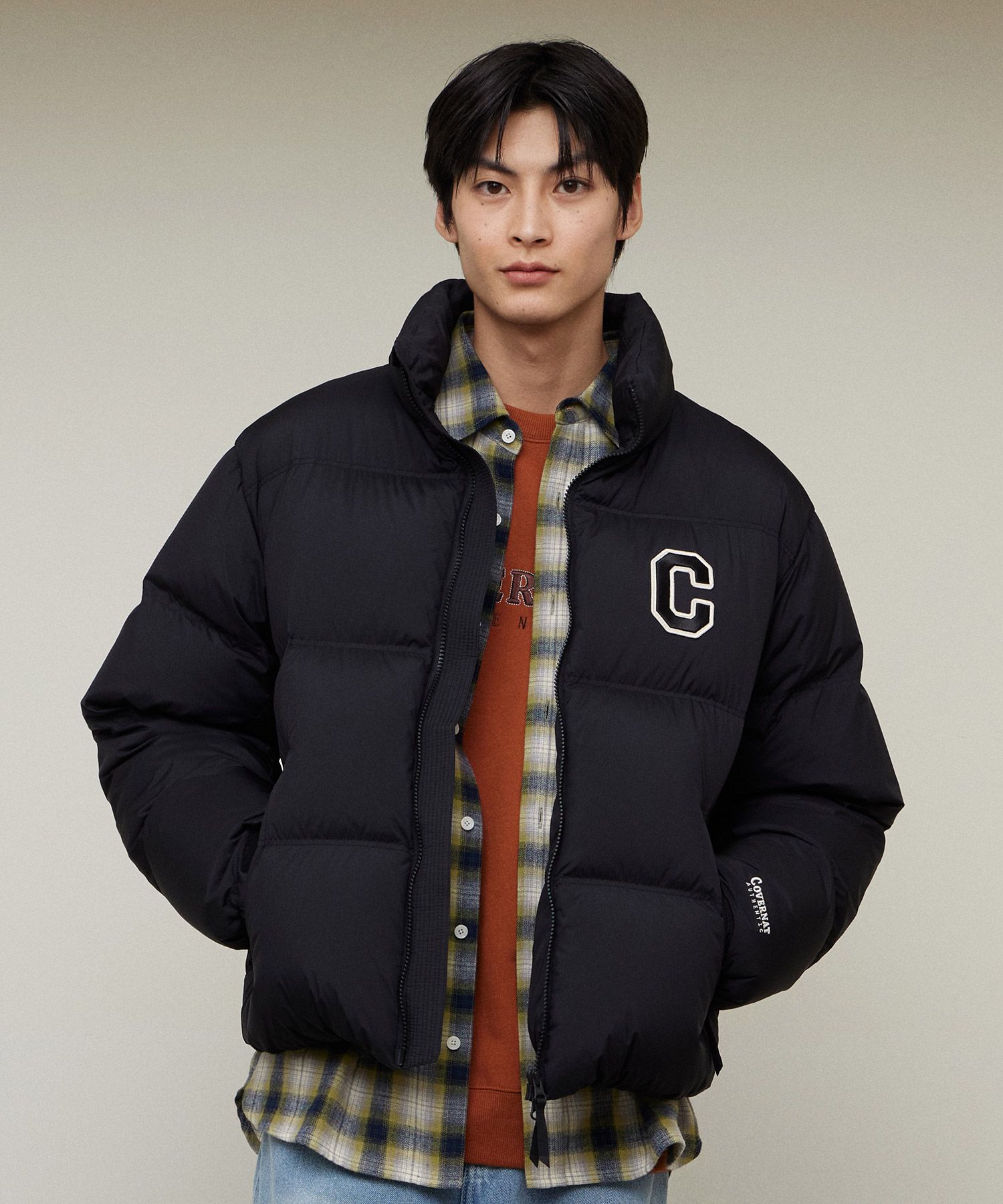 [COVERNAT]★24FW★韓国人気★RDS COLLEGE ARCH SHORT PUFFER MUSINSA | COVERNAT RDS College Arch Short Puffer Black