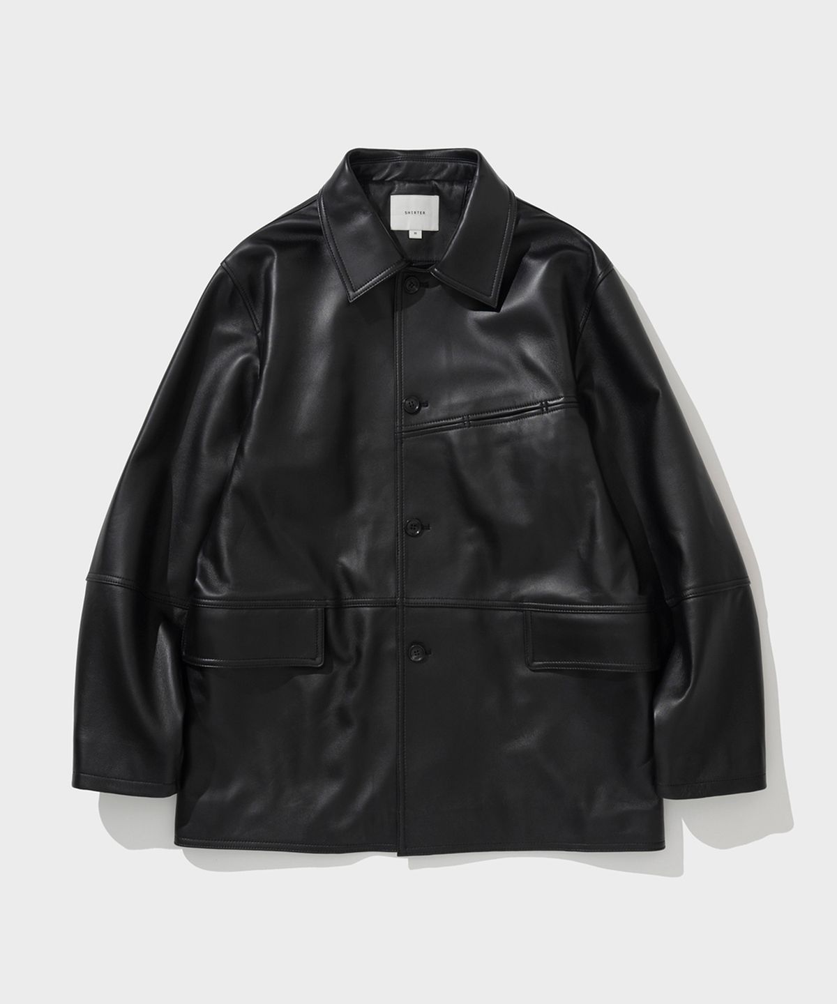 셔터(SHIRTER) LAMBSKIN LEATHER JACKET (BLACK)