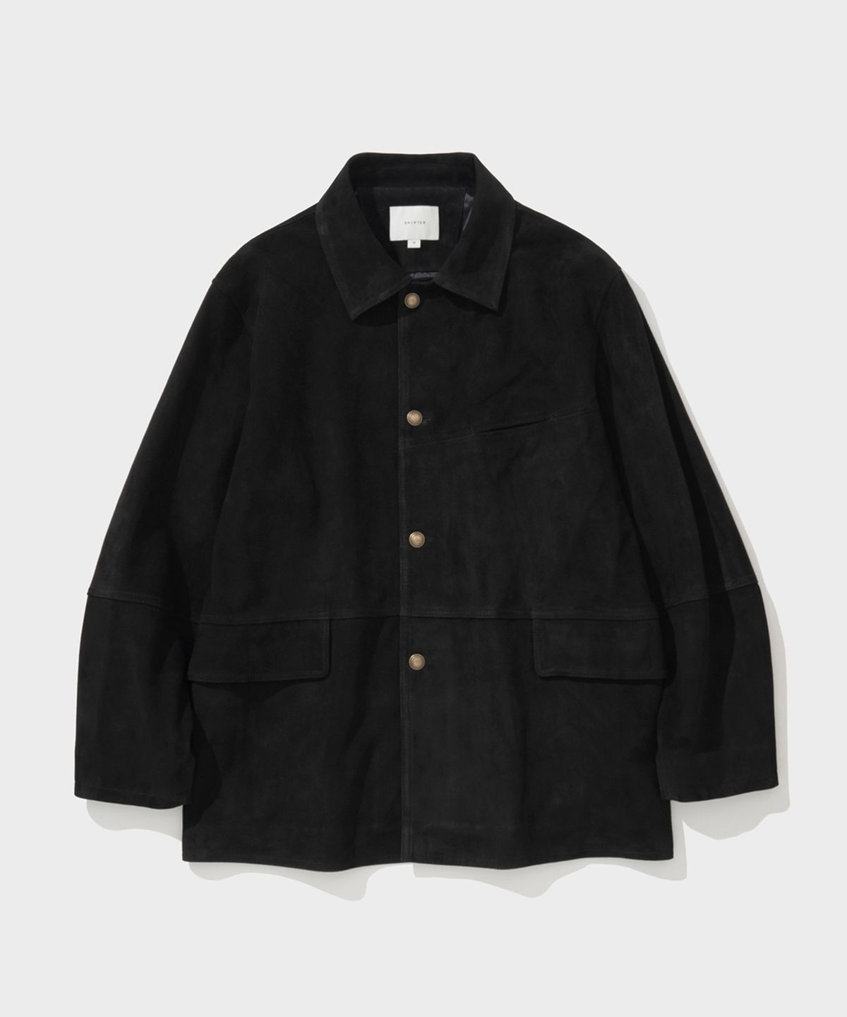 셔터(SHIRTER) GOATSKIN SUEDE JACKET (BLACK)