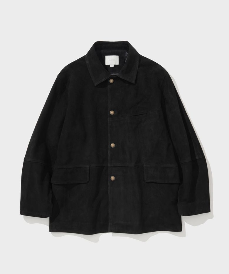 GOATSKIN SUEDE JACKET (BLACK)