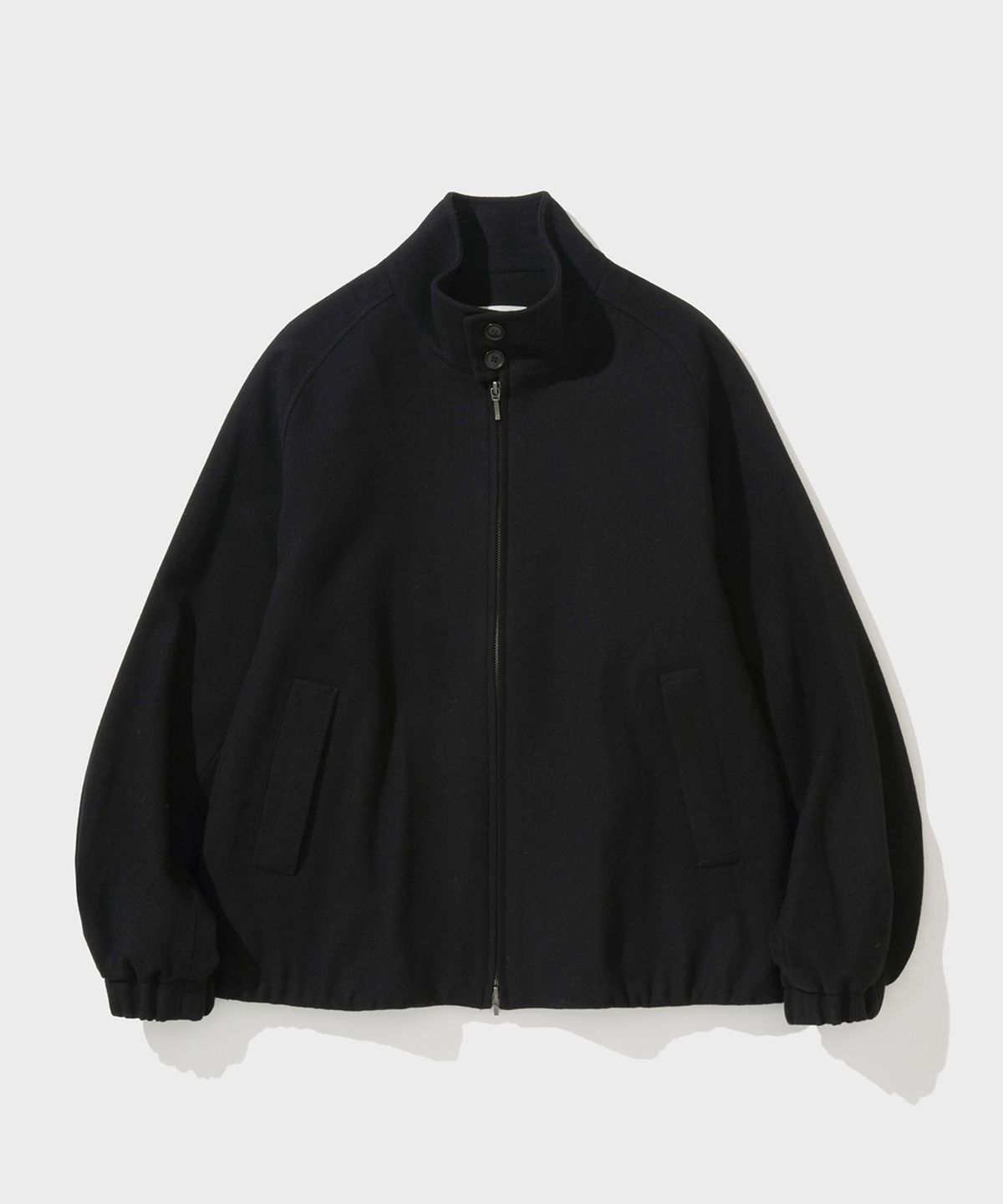 셔터(SHIRTER) WOOL HARRINGTON JACKET (BLACK)