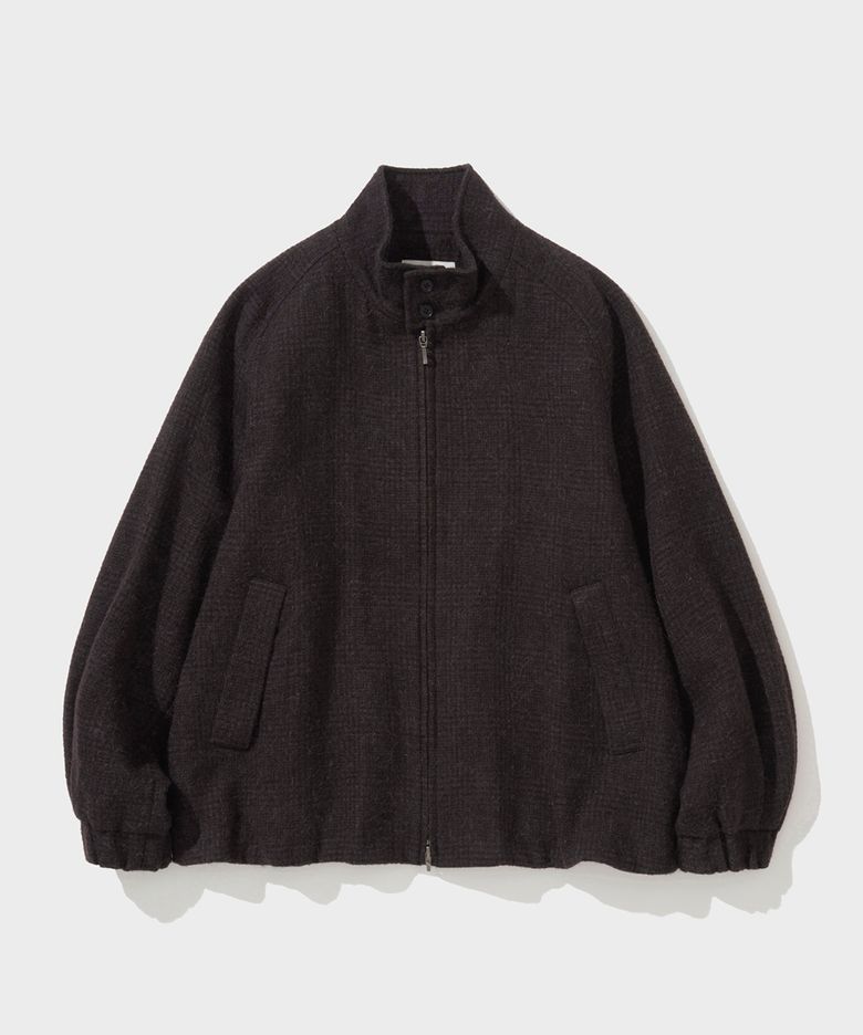 WOOL HARRINGTON JACKET (PURPLE)