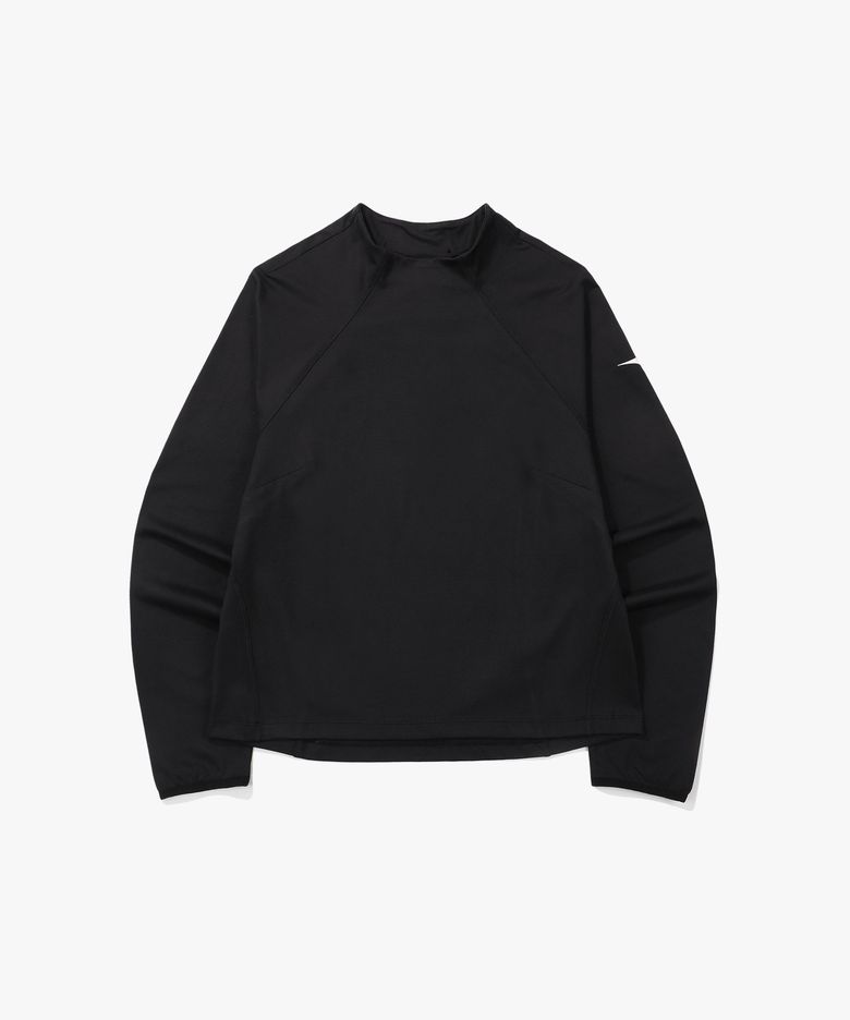 스테이 웜 긴팔 티셔츠 우먼 BLACK